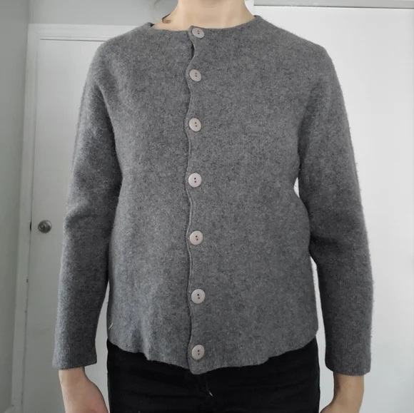 Wool Buttoned Sweater - Picture 1 of 6